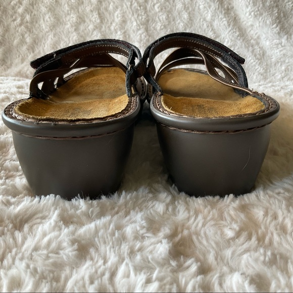 Naot Strappy Comfort Wedge Slide Sandals Size 40 - Picture 5 of 14